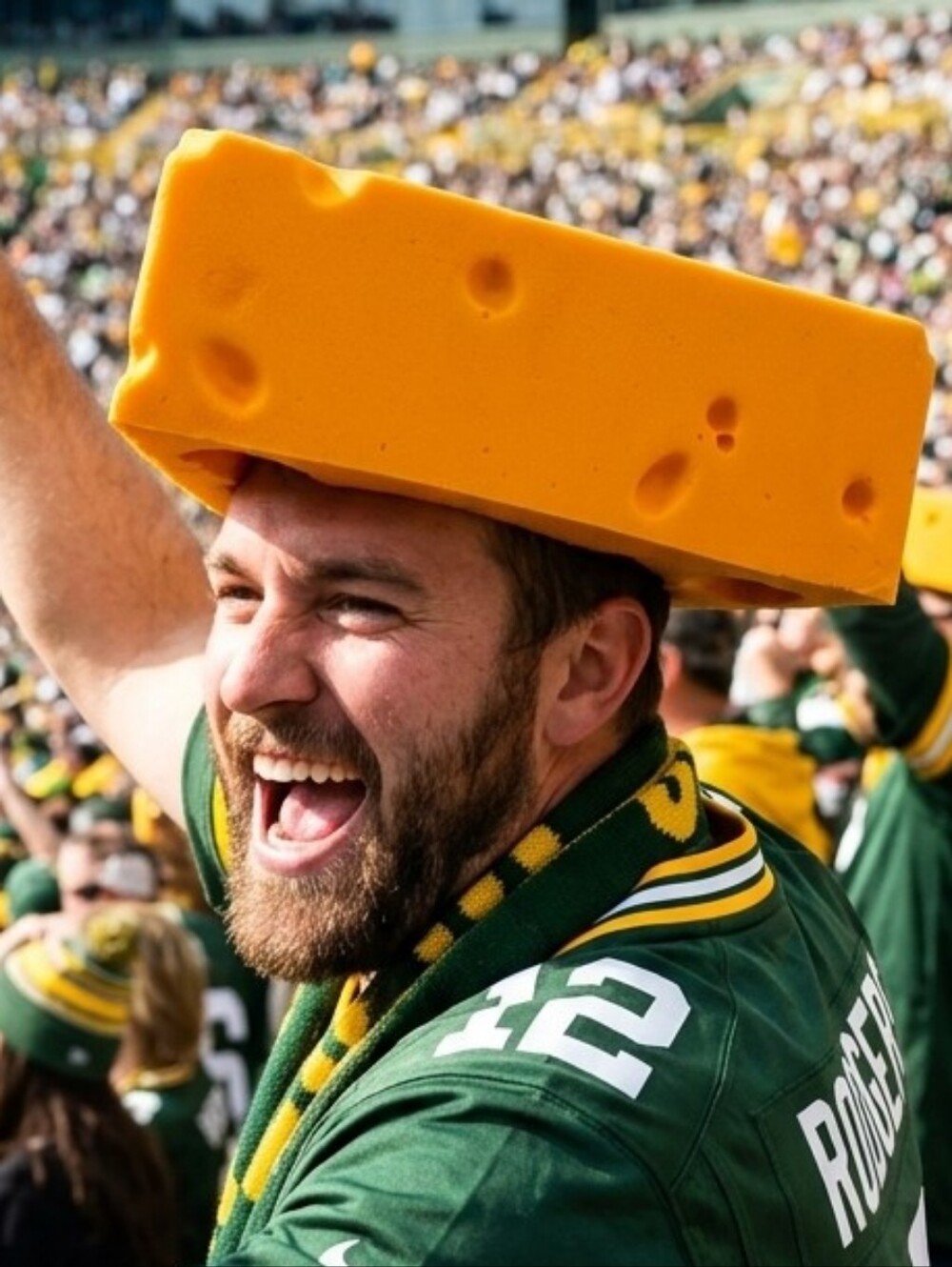 FOAMATIONS INC. Original Genuine Cheesehead® Foam Hat Green Bay Packers